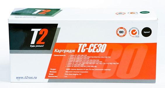 Картридж лазерный T2 E-30 TC-CE30 E30 черный (4000стр.) для Canon FC108/128/206/208/210/220/228/230/310 фото 3
