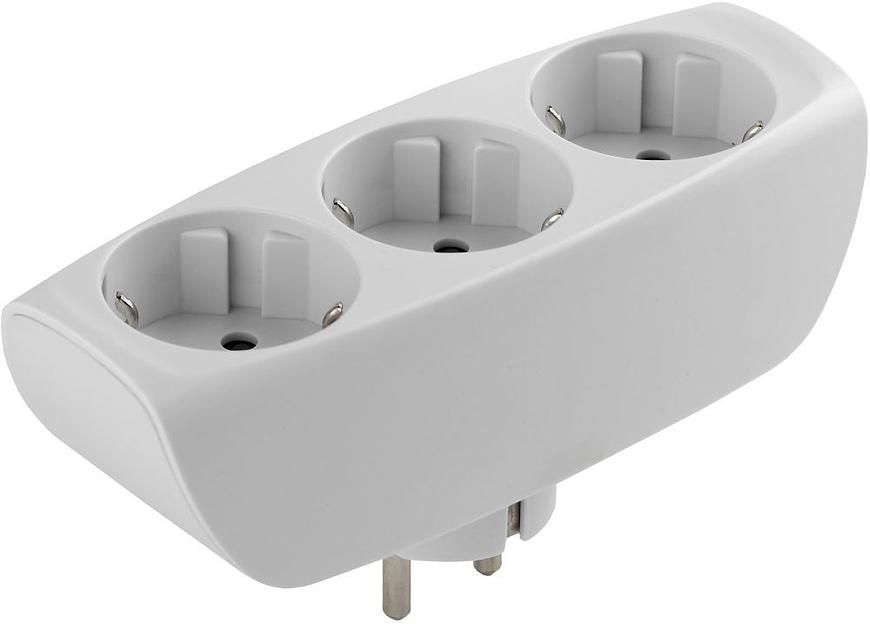 Сетевой разветвитель Эра SP-3e-W (3 розетки) белый (пакет ПЭ) фото 1