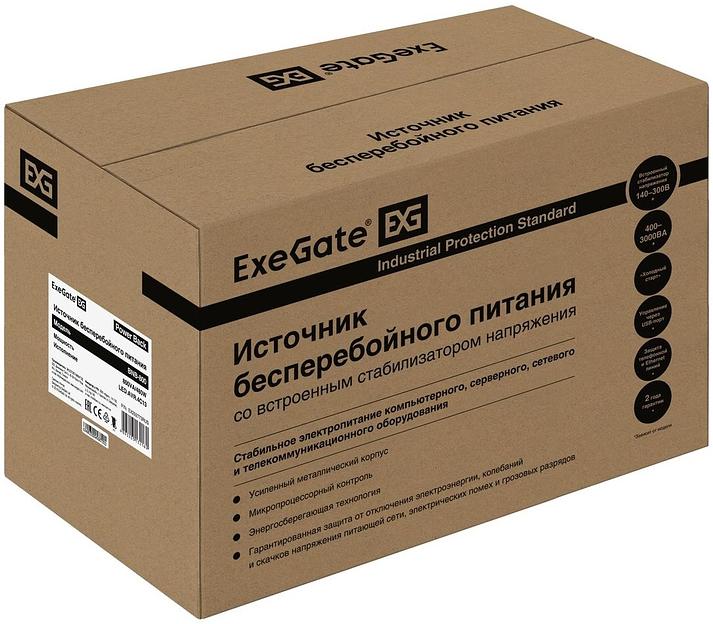 Exegate EX292773RUS ИБП ExeGate Power Back BNB-800.LED.AVR.4C13 <800VA/480W, LED, AVR, 4*C13, металлический корпус, Black> фото 3