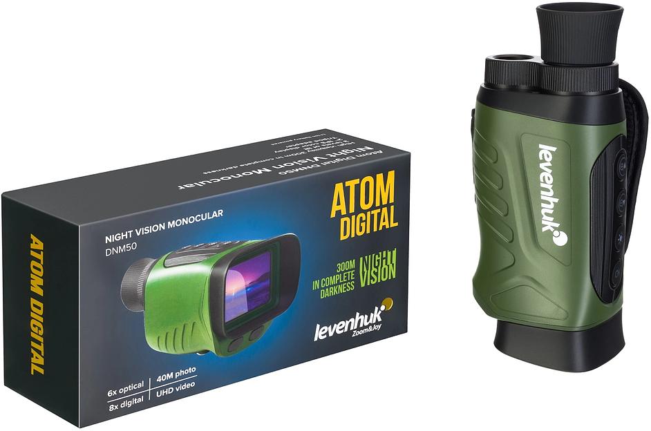 Монокуляр Levenhuk 4-9x 28мм Atom Digital DNM50 черный (81698) фото 9