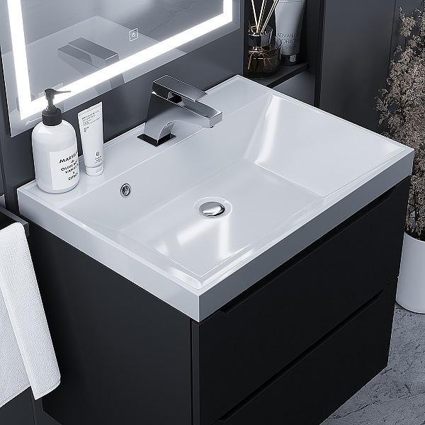 Раковина для ванной комнаты Uperwood Classic 60 см, прямоугольная фото 2