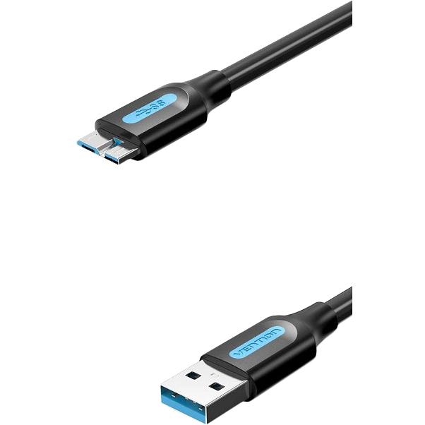 Кабель Vention USB 3.0 AM/micro B - 1.5м. Кабель Vention USB 3.0 AM/Micro-B - 1.5 м (COPBG) фото 1
