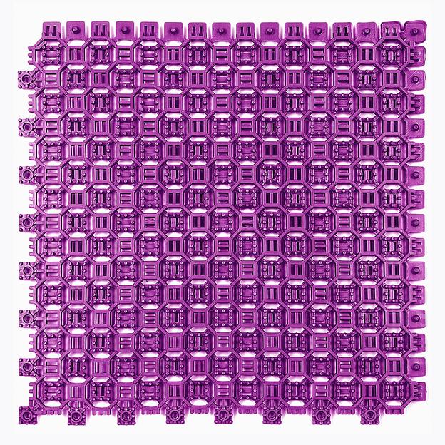 Optima Duos – грязезащитное двустороннее покрытие, толщина 9 мм, Цвет Розовый RAL 4010, Толщина модуля 9 мм. фото 1