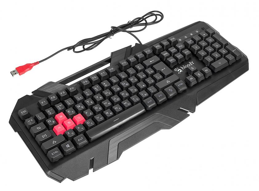 Клавиатура A4Tech Bloody B150N черный USB for gamer LED фото 6