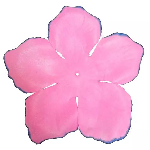 Заг-ка для розы YZ-62 розовой с син.кантом 5-кон. больш.треуг. 15,5см 931шт/кг фото 1