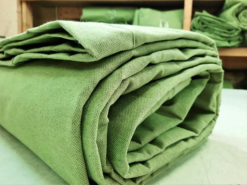 Полог брезентовый ВО (брезентовый водоотталкивающий) размер 2.5×4.5 м с люверсами по периметру через 1 м опт фото 2