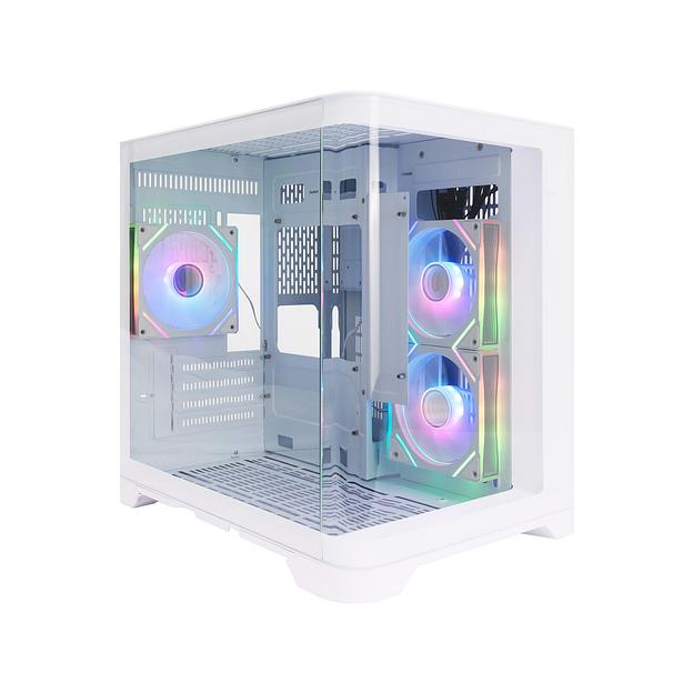 1STPLAYER UVIEW UV5 ARGB White / mATX / 3x120mm ARGB fans / UV5-WH-2FC7R-W-1FC7-W фото 1