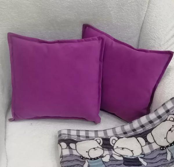 Декоративная подушка на диван 2 шт сиреневый цвет ОПТ фото 1