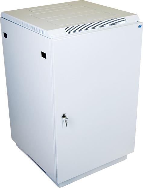 Шкаф коммутационный ЦМО (ШТК-М-18.6.8-3ААА) напольный 18U 600x800мм пер.дв.металл задн.дв.стал.лист 2 бок.пан. 270кг серый 655мм 56.4кг 180град. 960мм фото 1