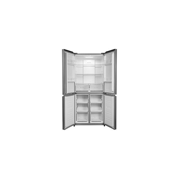 Холодильник трехкамерный Hyundai CM45083F Full No Frost, Side by Side, инверторный нержавеющая сталь фото 1