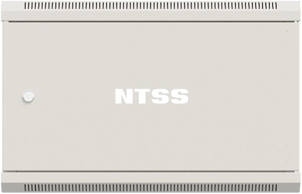 Шкаф коммутационный NTSS Премиум (NTSS-W6U6045FD) настенный 6U 570x450мм пер.дв.металл 60кг серый 18кг фото 1