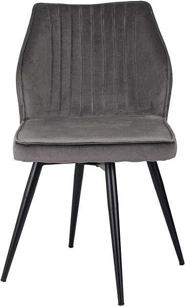 Стул для дома Бюрократ CH-K5_SP с повор.мех. т.серый Holland 18 металл черный на ножках (CH-K5_1/SP/HL18) фото 6