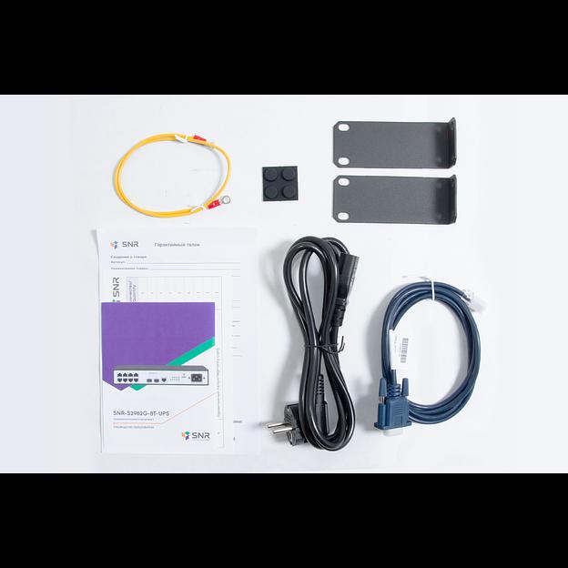 Управляемый гигабитный коммутатор уровня 2, 8 портов 10/100/1000Base-T, 2 порта 100/1000BASE-X (SFP), функция заряда АКБ (SNR-S2982G-8T-UPS) фото 2