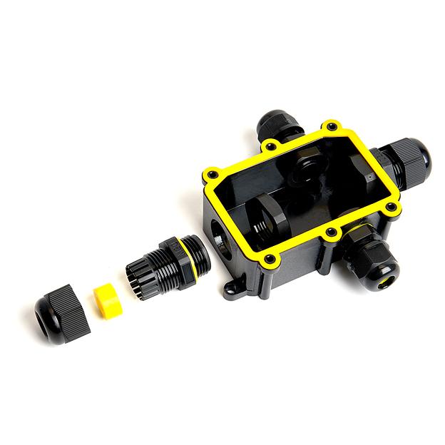 Коробка распределительная водонепроницаемая 4 выхода, с клеммой в комплекте, фото 5