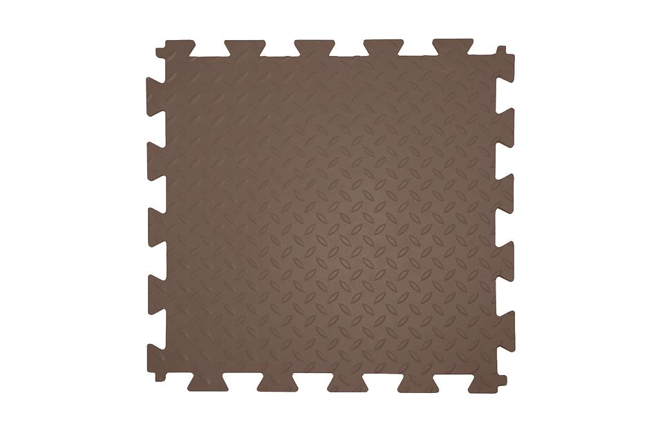 Резиновая плитка «Rubber Grain», 12 мм, 475х475 мм, коричневая фото 1