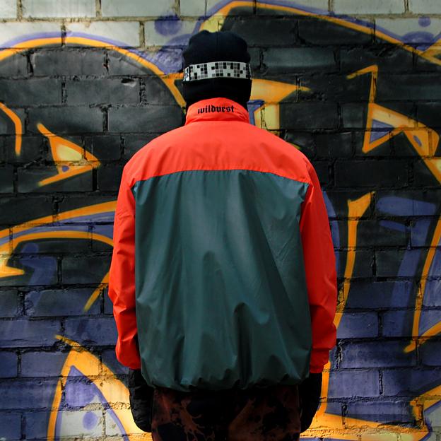 Сноубордическая куртка (парка) Code Ogee серый, оранжевый ОПТ фото 3