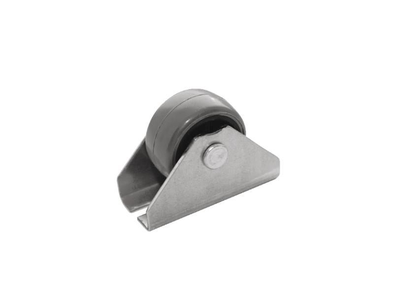 Ролик выкатной малый H27мм с обрезин. колесом фото 1