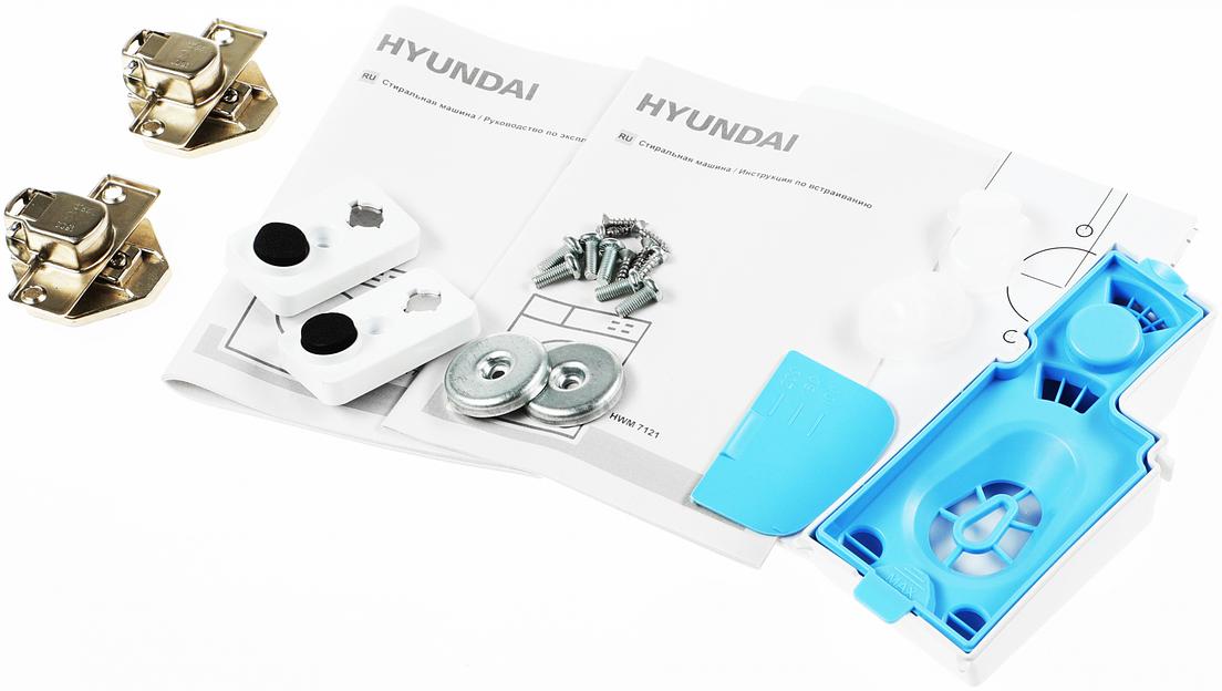Стиральная машина Hyundai HWM 7121 класс:A+++ загрузка до 7кг отжим:1200об/мин белый фото 4