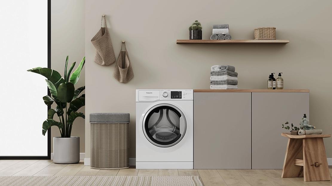Стиральная машина Hotpoint NSB 7239 W VE RU класс: A загр.фронтальная макс.:7кг белый инвертер фото 6