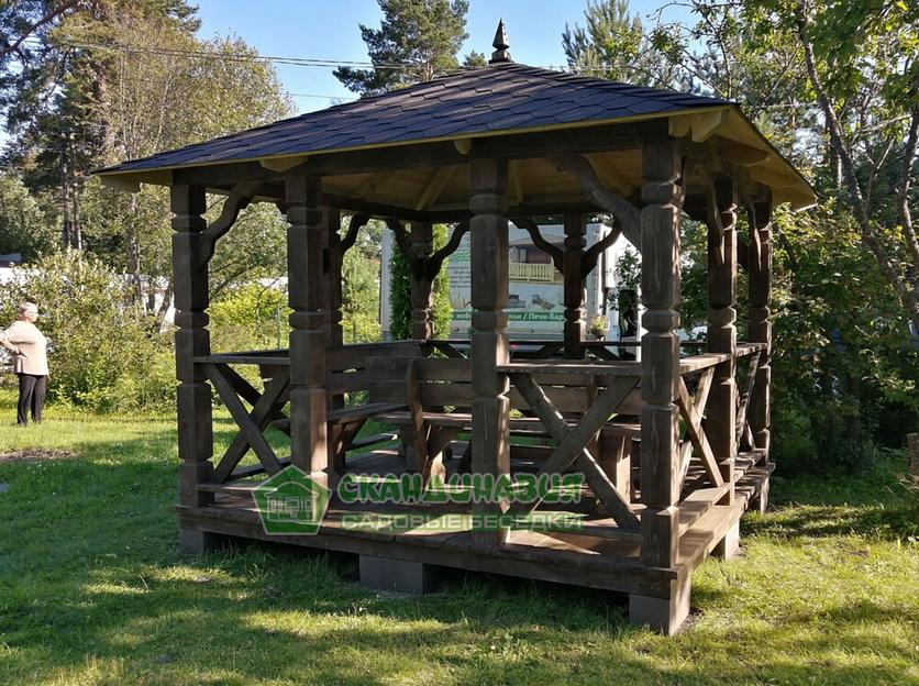 Беседка «Август» 3×3 м фото 1
