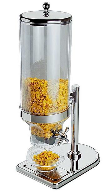 Диспенсер для мюсли 4,5 л. 22*17,5 см. h=52 см. поликарб. с крышк. нерж. APS /1/ фото 1