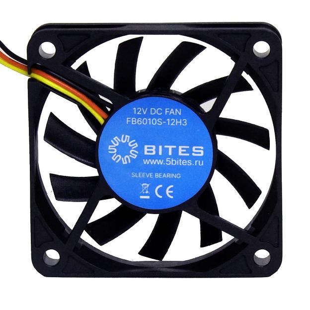 5bites Вентилятор FB6010S-12H3 60X10 / SLEEVE / 3800RPM / 3P фото 1