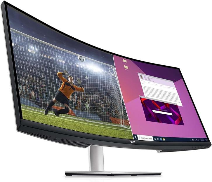 Монитор Dell 34" S3423DWC серебристый/черный VA LED 2ms 21:9 HDMI M/M матовая HAS 3000:1 300cd 178гр/178гр 3440x1440 100Hz DP WQ USB 10.38кг фото 4