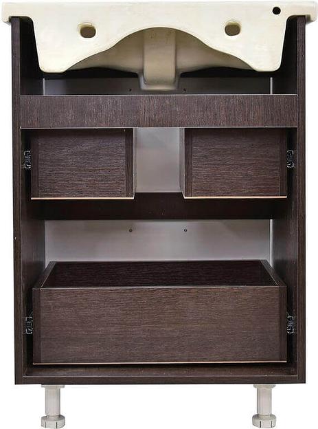 Тумба Мираж 60 DORATIZ 9911.092,белая, венге под умывальник Сomo 60 фото 4