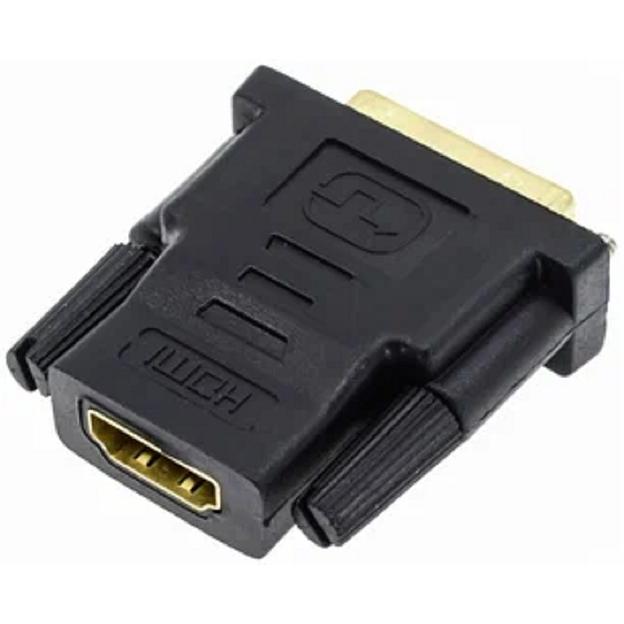 Bion Переходник HDMI-DVI 19F/19M (мама-папа), позолоченные контакты, черный [BXP-A-HDMI-DVI-2] фото 1