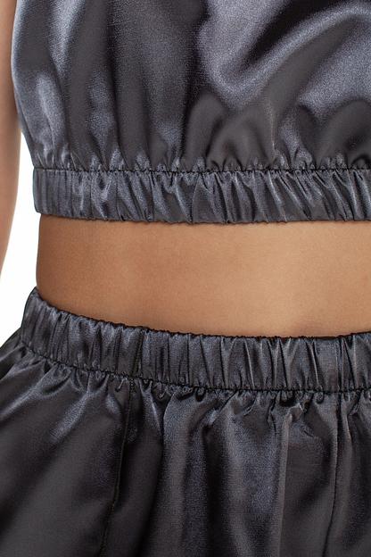 Шорты женский атлас  803/06/Серый  фото 5