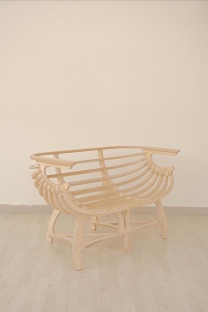 Диван из дерева «Ракушка» фото 3