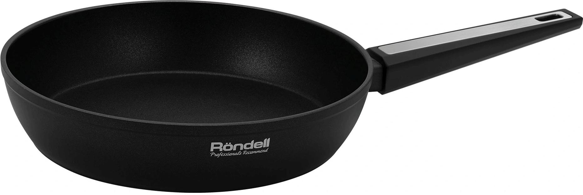 Сковорода Rondell Blitz RDA-1913 круглая 26см покрытие: Xylan Plus ручка несъемная (без крышки) черный фото 1