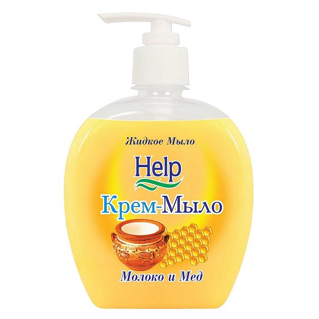 Жидкое мыло "Help" с дозатором 300мл фото 1