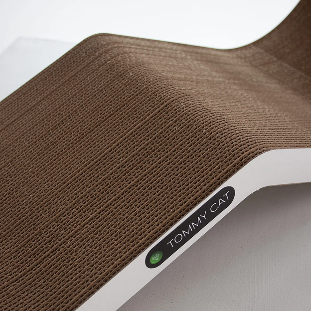   Когтеточка из картона Оверхэд, белый 71х31х22 cм, опт фото 2