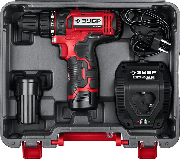 Дрель-шуруповерт Зубр ДШЛ-125-22 аккум. патрон:быстрозажимной фото 7