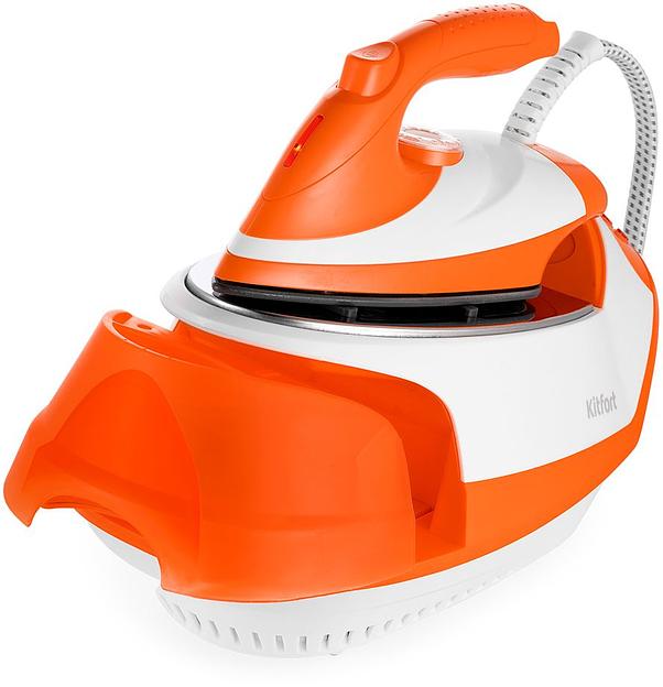 Парогенератор Kitfort КТ-9135-2 2000Вт оранжевый/белый фото 6