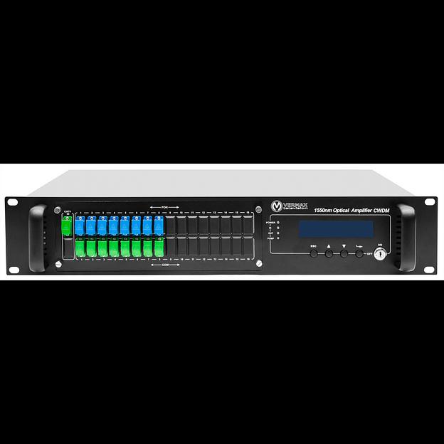 Оптический усилитель VERMAX для сетей КТВ, 16*20dBm, WDM фильтр PON фото 1