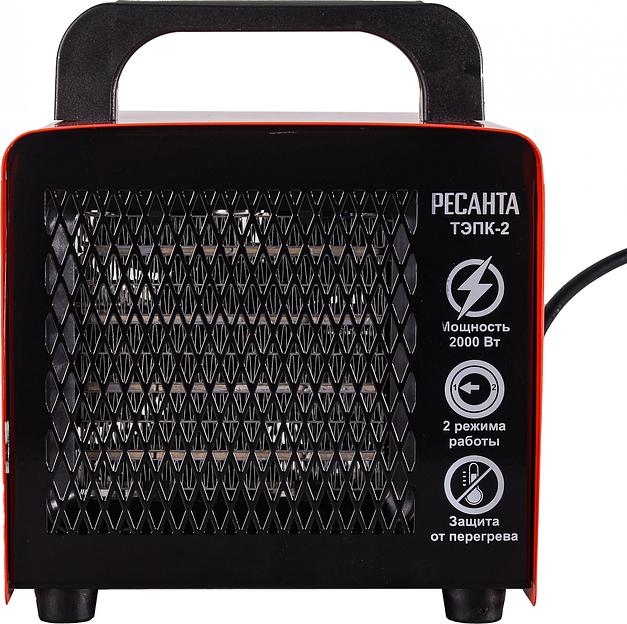 Тепловая пушка электрическая Ресанта ТЭПК-2 2000Вт красный фото 2