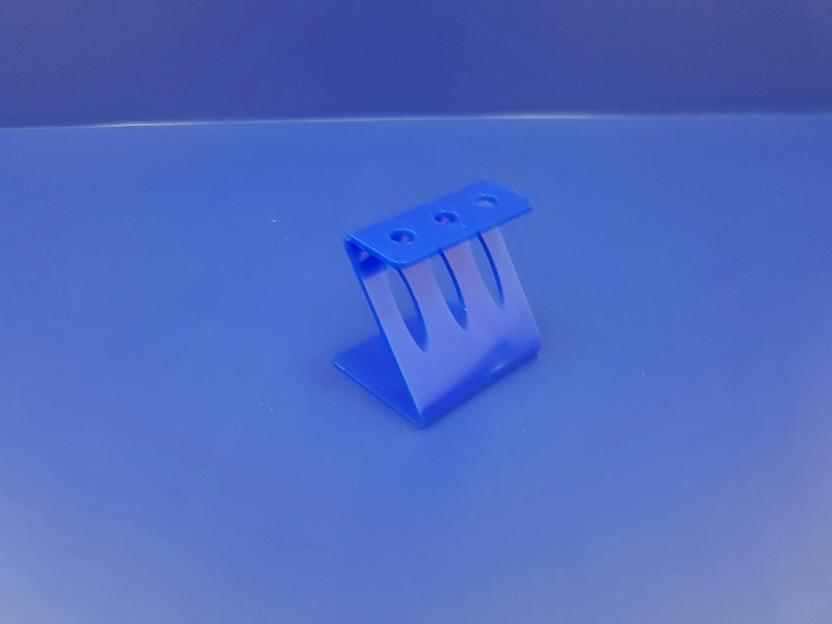 Подставка для ручек карандашей кистей 3 секции ( Z-образные, цвет синий) фото 4