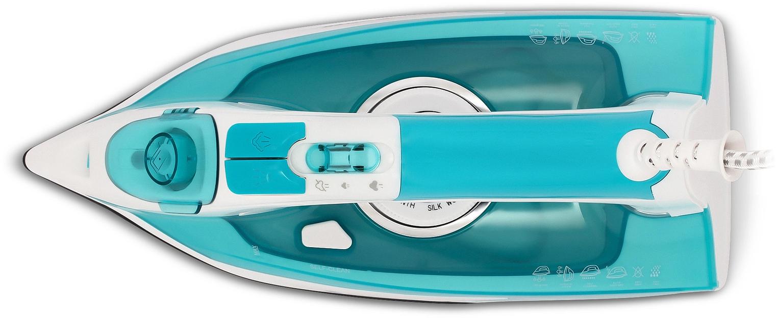 Утюг Vitek VT-8355 2600Вт бирюзовый/белый фото 6