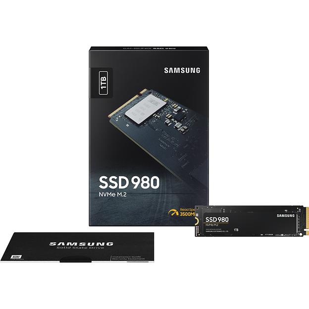 SSD Samsung 980 1Тб, M.2 2280, NVMe, Retail, MLC, PCIe3.0, Чтение:3500мб/с, Запись:3000мб/с (MZ-V8V1T0BW) фото 4