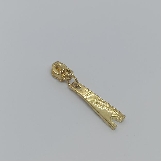 Бегунок спираль №5 сумочный золото фото 1