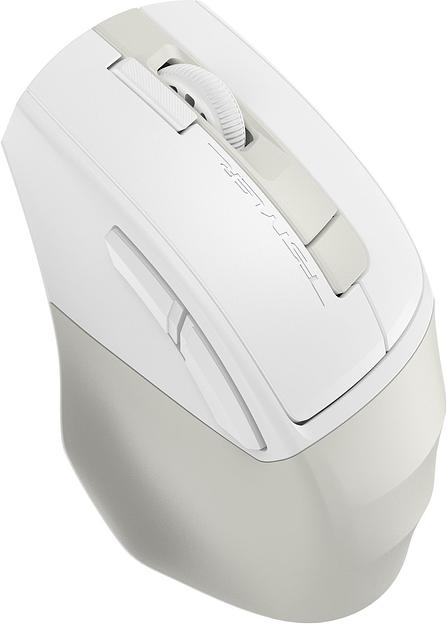 Мышь A4Tech Fstyler FG45CS Air бежевый оптическая (2000dpi) silent беспроводная USB для ноутбука (7but) фото 6