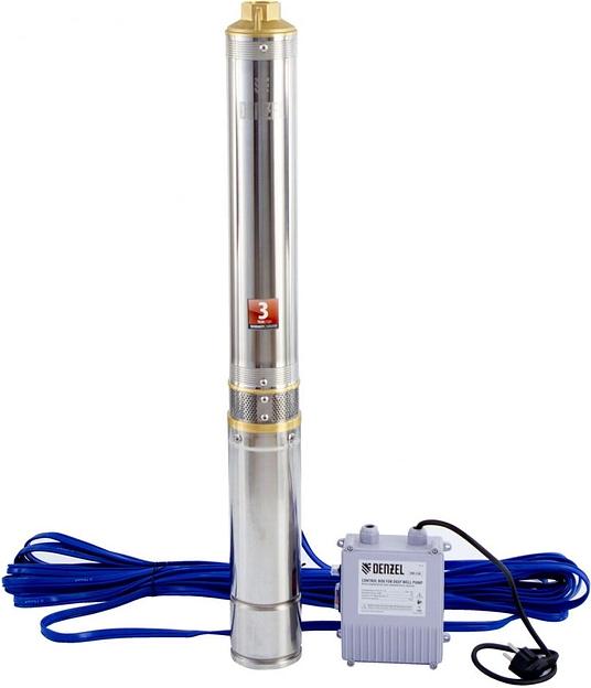 Насос садовый скважинный Denzel Denzel DWC-4-80 1500Вт 5700л/час (97256) фото 3