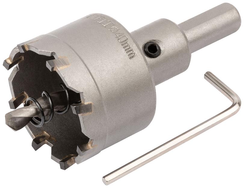 Коронка кольцевая с карбидными вставками Профи (для отверстий в нержавеющей стали) 40 мм фото 1