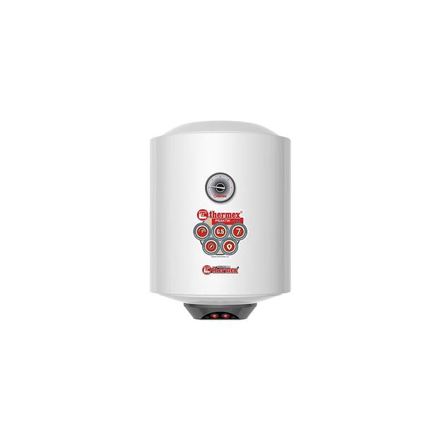 Водонагреватель Thermex Praktik 30 V Slim, накопительный, 2.5кВт, 30л, белый [эдэ001638] фото 1