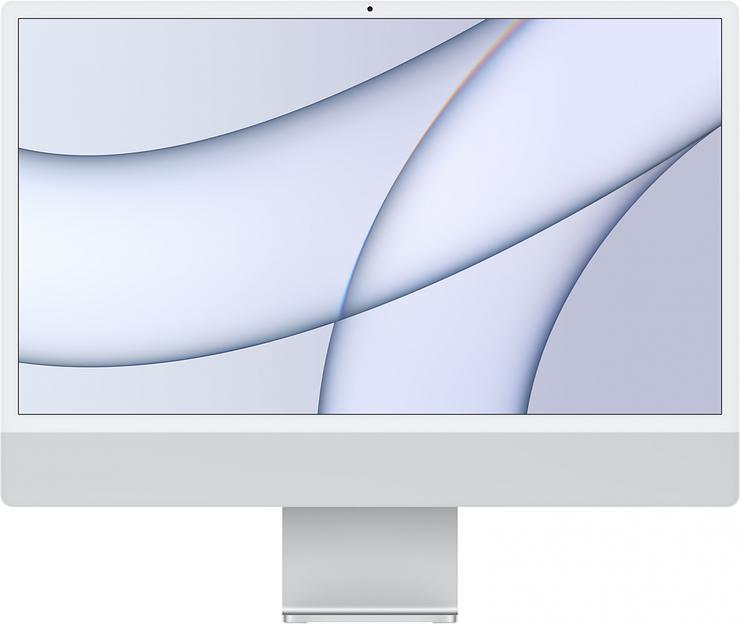 Apple iMac [Z13K000DJ] Silver 24" Retina 4.5K {Apple M1 chip with 8-core CPU and 7-core GPU/8GB/256GB SSD} (2021) фото 1