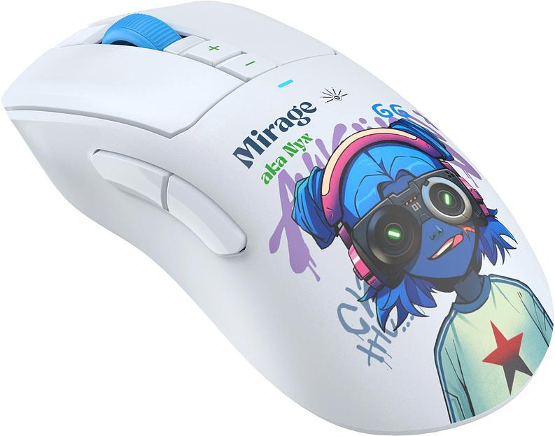Мышь A4Tech Bloody R73 Pro белый/рисунок оптическая 26000dpi беспров. USB-C 7but (R73 PRO NYX MIRAGE) фото 7