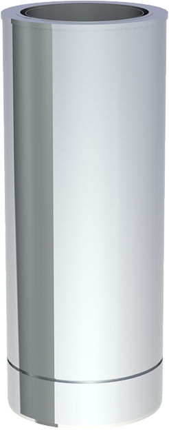 Труба дымоходная Ду 200 мм ECO 500 мм фото 1