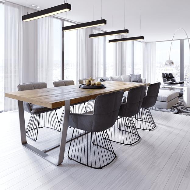 Светильник линейный подвесной 600х50х50 3000K,4000К,5000К 18W Черный, Белый фото 6